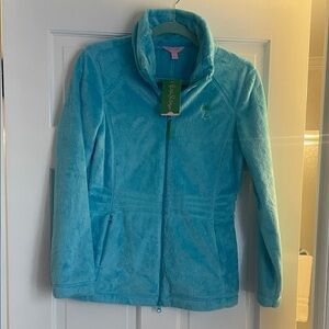 Lilly Pulitzer Turquoise Puffer Jacket
